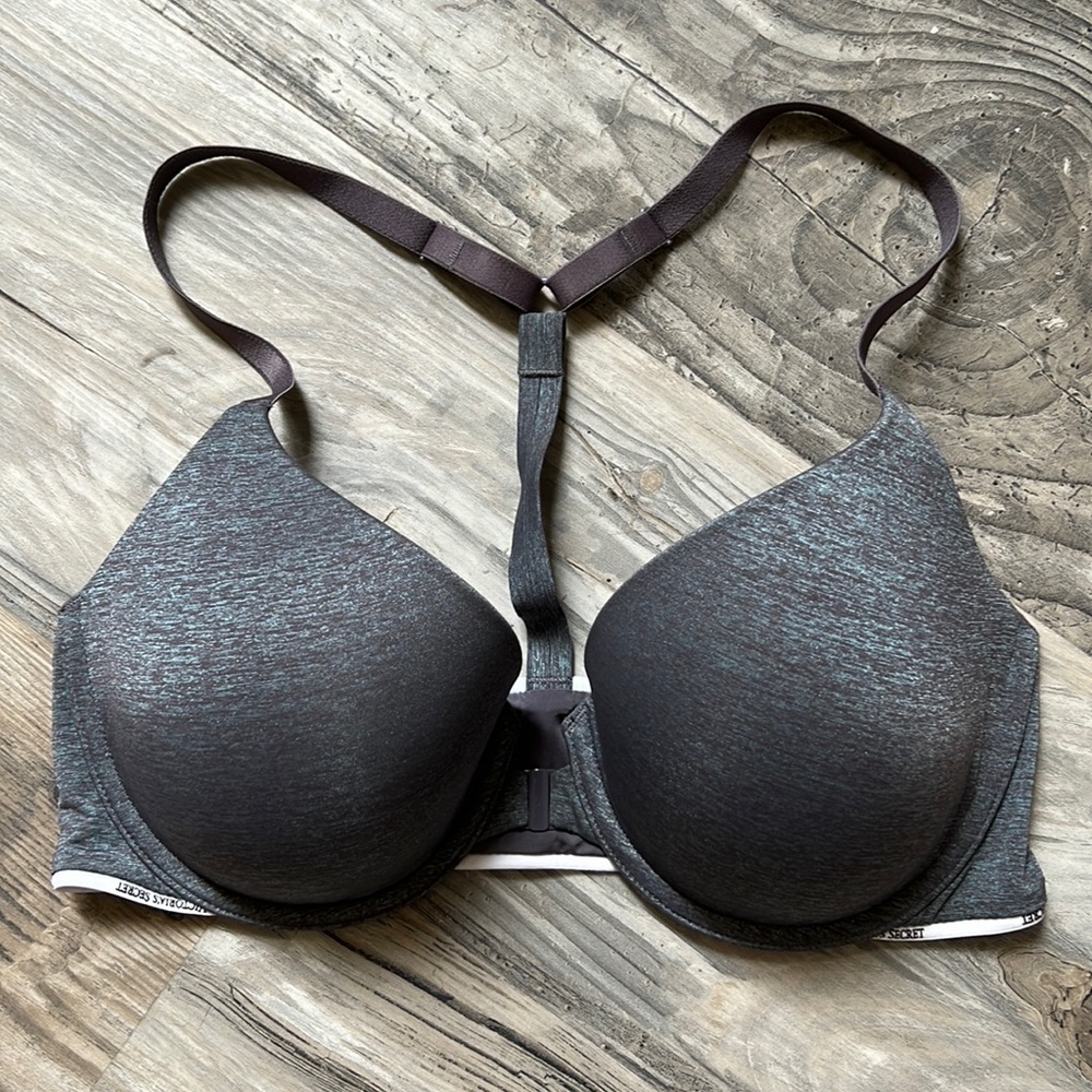 Like New Victoria Secret Racerback Semi Demi Bra